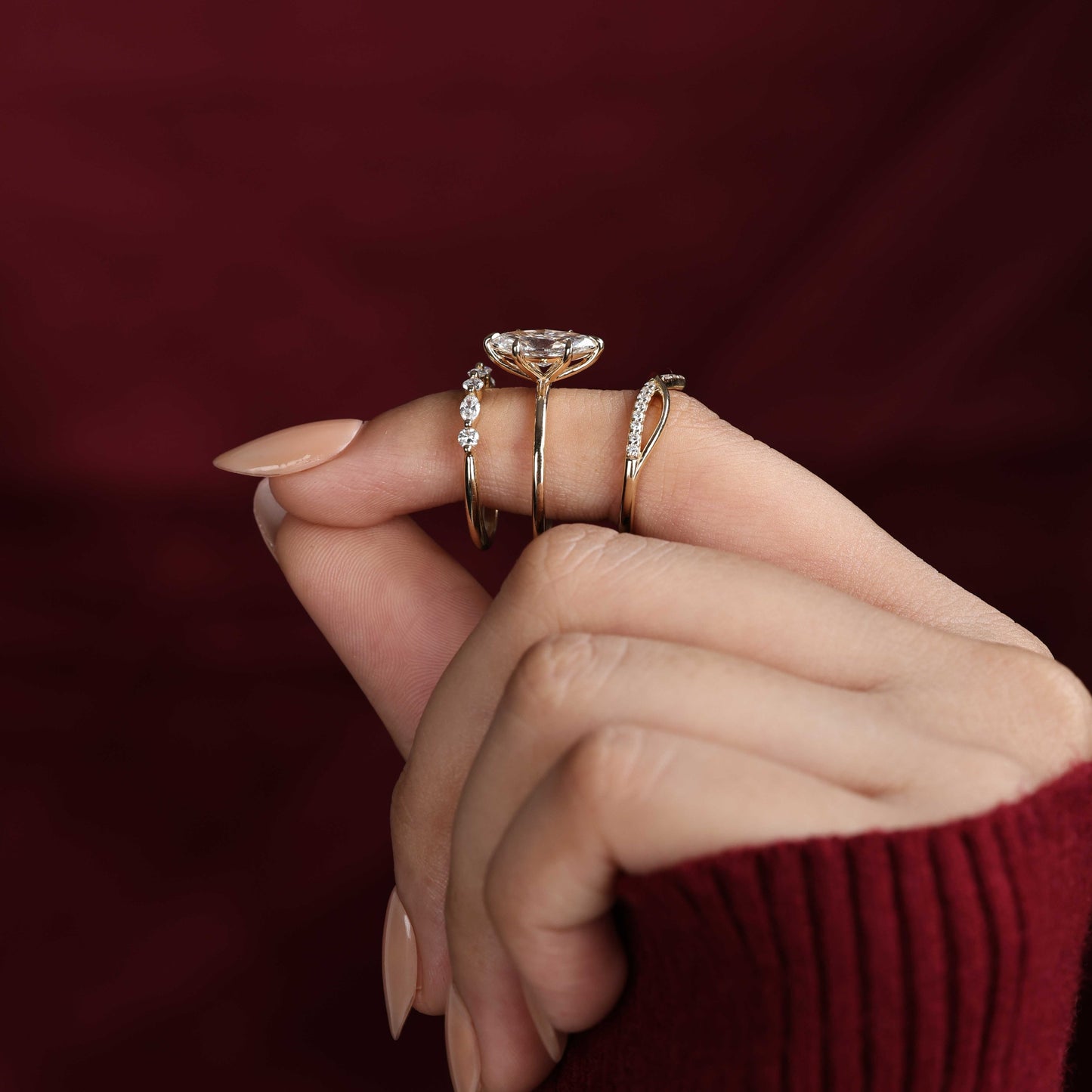 1.0 CT Oval Lab Grown Diamond Solitaire Engagement Ring