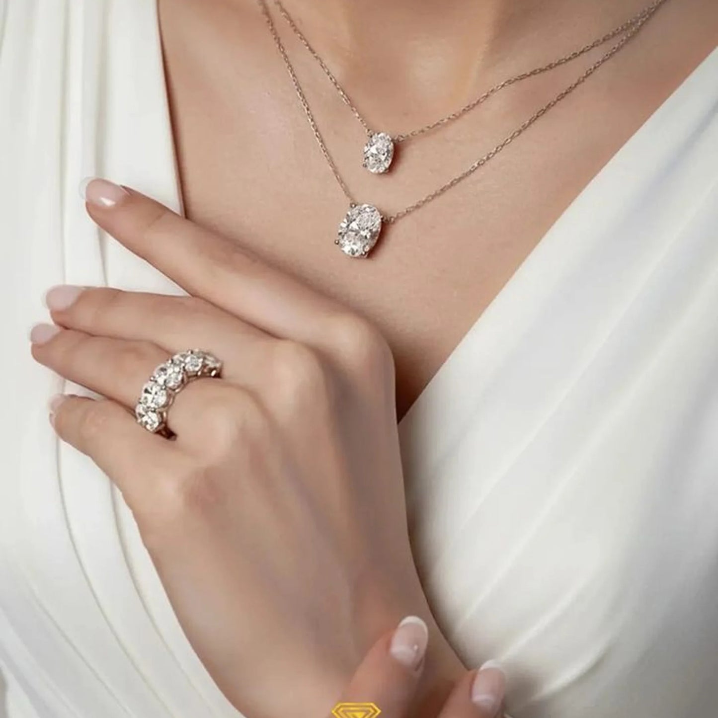 The Keeya – Marquise Cluster Halo Engagement Ring