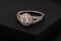 Marquise Cluster Halo Engagement Ring - Card Image