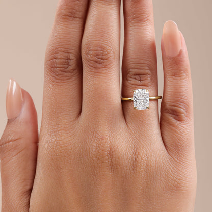 1.0 CT Oval Lab Grown Diamond Solitaire Engagement Ring