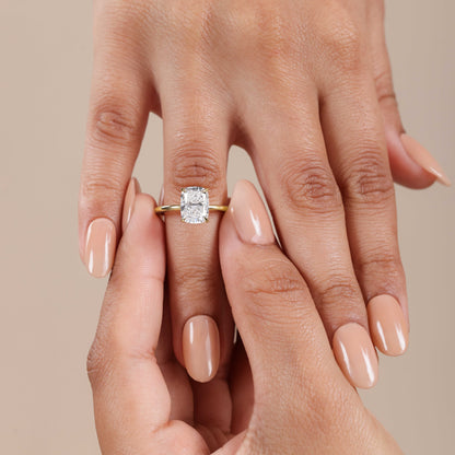 1.0 CT Oval Lab Grown Diamond Solitaire Engagement Ring