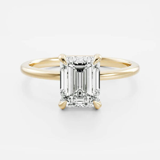1.0 CT Oval Lab Grown Diamond Solitaire Engagement Ring